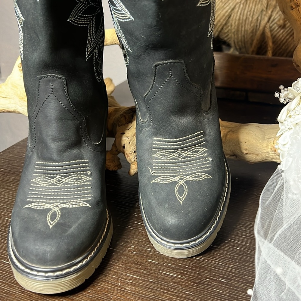 NWOT Roper rubber heeled cowboy boot - Picture 6 of 12
